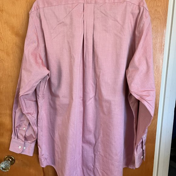 Nearly New! No Iron Supima Cotton Collared Shirt // Lands' End Men's Size XL - Picture 3 of 7